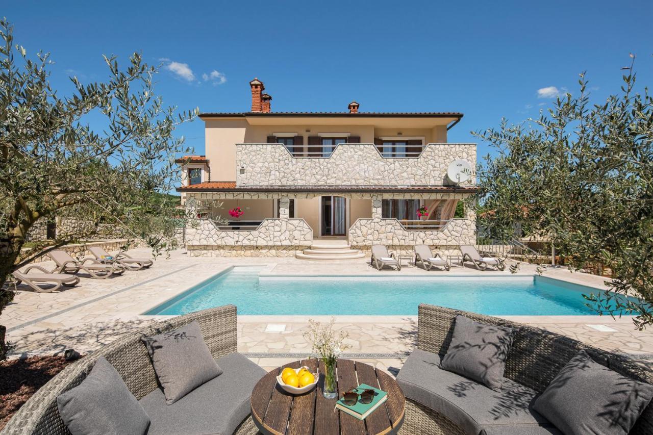 Villa Vesna With Sauna, Hot Tub Potpićan Exterior foto